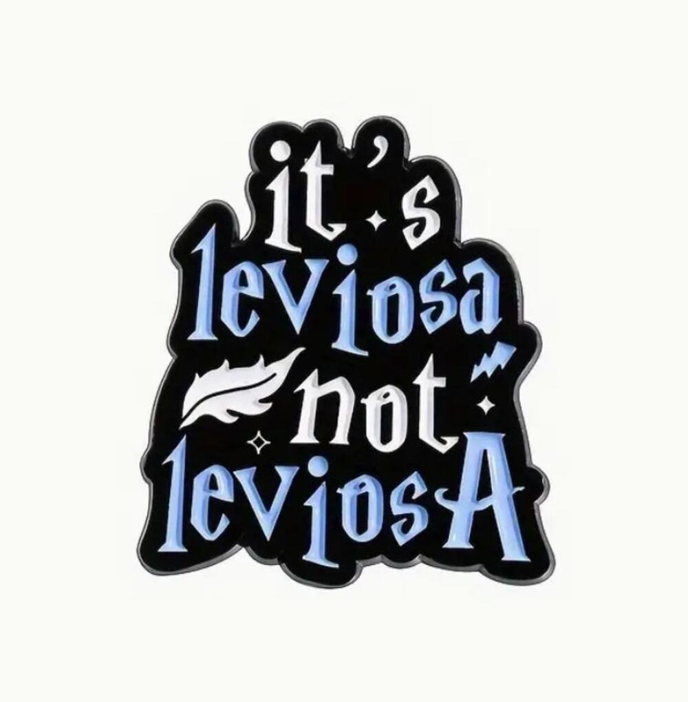 Harry Potter It's Leviosa Not LeviosA Spell Enamel Pin 105-3